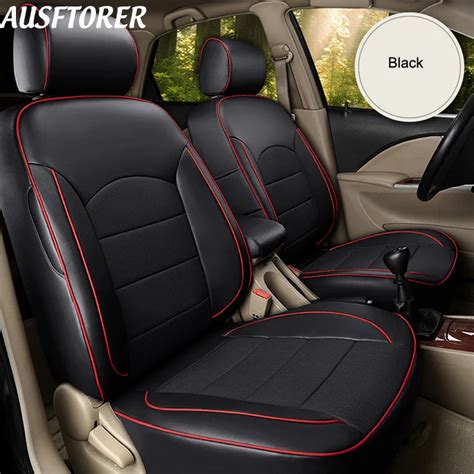 AUSFTORER Cowhide Car Seat Covers for Toyota ALPHARD Automobiles Seat Covers Leather 7 Seats ...