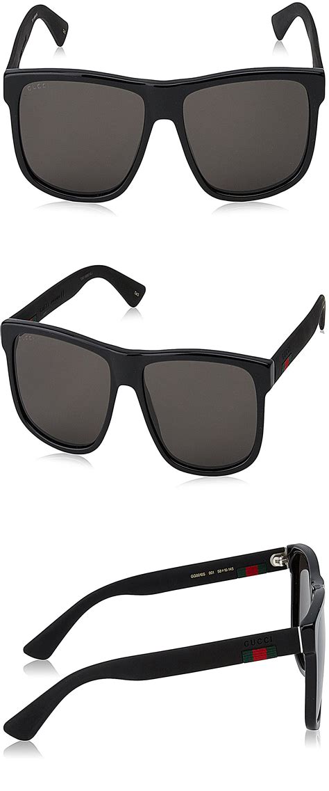 Gucci GG 0010 S- 001 BLACK/GREY Sunglasses mens sunglasses, sunglasses ...