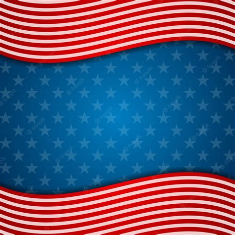 Premium Vector | Memorial day abstract usa flag colors background