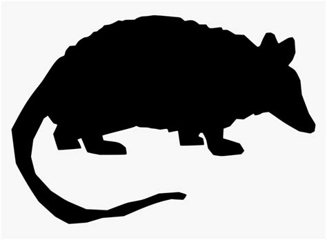 Armadillo Silhouette Transparent, HD Png Download - kindpng