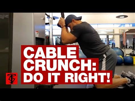 Cable Crunch: Correct Form - YouTube