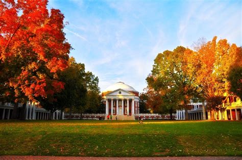 UVA lawn in the fall- Charlottesville, VA | University of virginia, Visit tour, Virginia attractions