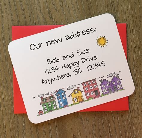 Change of Address Cards Custom Moving Cards New Address - Etsy