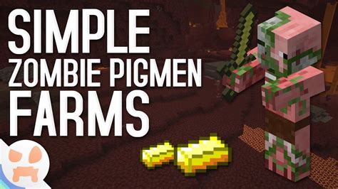 3 SIMPLE Zombie Pigmen Farms! | All Versions - YouTube