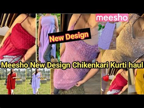 Meesho New Design Chikenkari Kurta/Kurti/Dress Haul | Meesho Partywear Kurta Collection Meesho ...