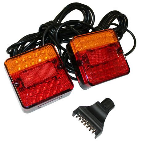 LED Trailer Tail Lights Kit Stop Tail Indicator 12V ADR Approved Submersible - TRU