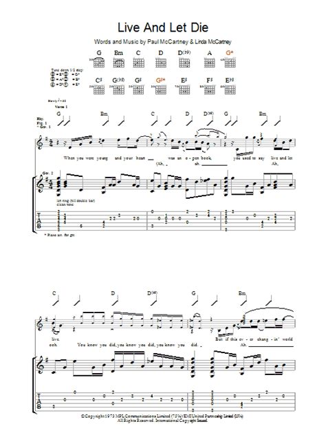 Live And Let Die by Guns N' Roses - Guitar Tab - Guitar Instructor