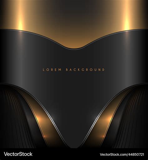 Abstract black and gold background Royalty Free Vector Image