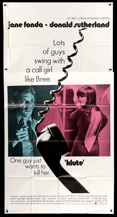 Klute (1971) Original One Sheet Movie Poster - Original Film Art - Vintage Movie Posters