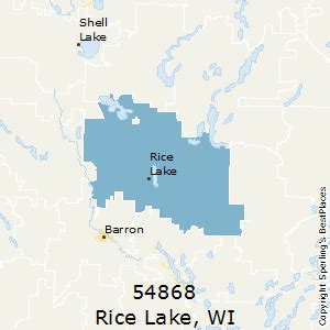 Rice Lake (zip 54868), WI