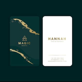 Free Vector | Gold foil business card template