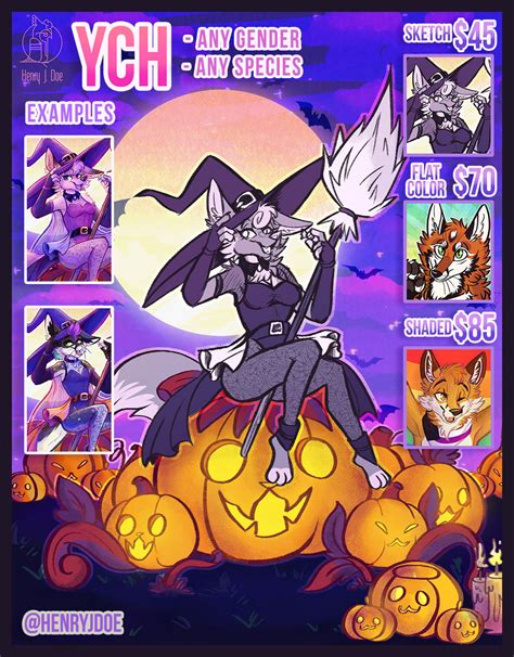 Witch Halloween YCH — Weasyl