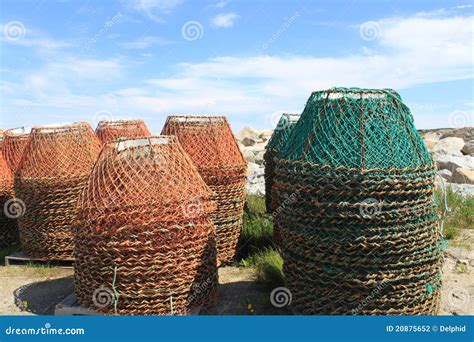 Crab traps stock photo. Image of fishing, colour, canada - 20875652