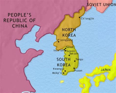 Map Of China And Korea - Map