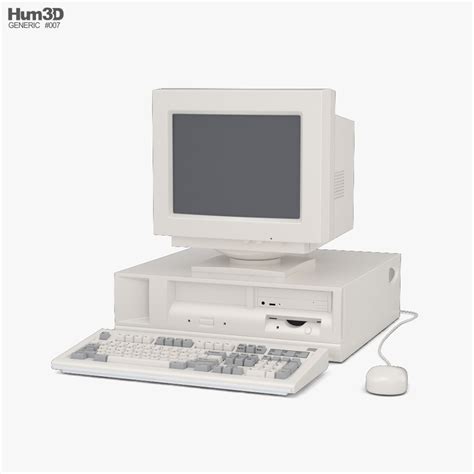 Generic Old PC 3D model - Electronics on Hum3D