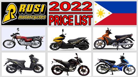 Rusi Motorcycle Price List In Philippines 2022 - YouTube