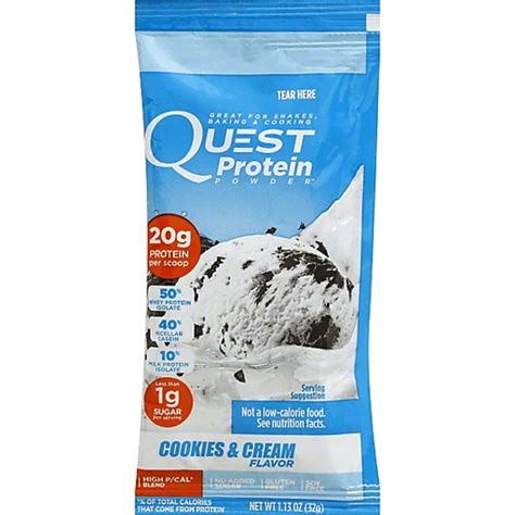 Quest Protein Powder, Cookies & Cream Flavor | Protein Snacks | Foodtown