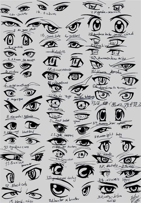 39 male anime eyes by run streetart on deviantart – Artofit