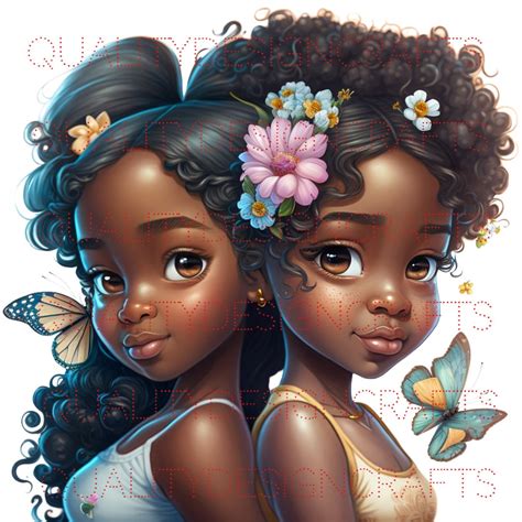 African American Sisters Clipart