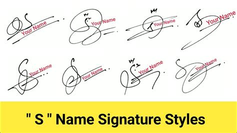 Signatures Styles For S