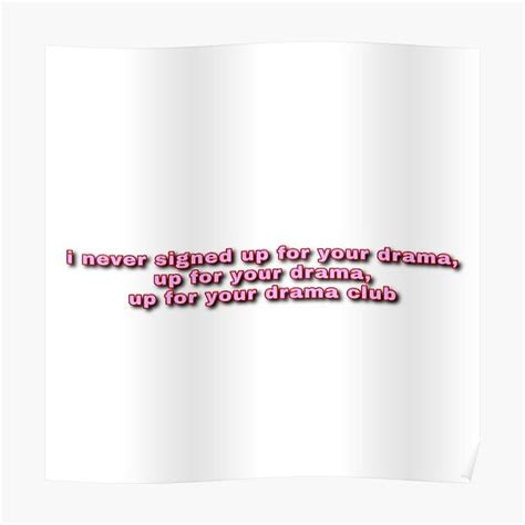 Drama Club Posters | Redbubble