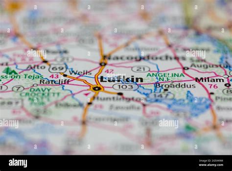 Map of lufkin texas hi-res stock photography and images - Alamy