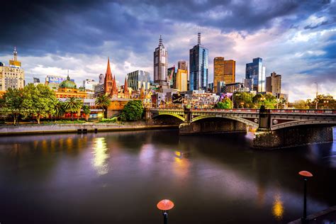 Melbourne Photography City Sunset Night Photograph - Etsy Australia | Sunset city, Australia ...