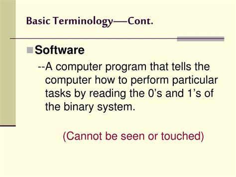 PPT - Basic Computer Terminology Types of Computers & Computer Hardware ...