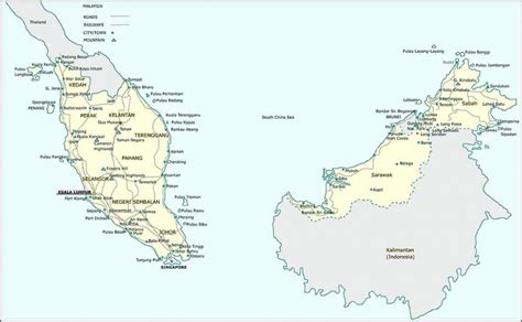 Malaysia Maps | Maps Of Malaysia - Printable Map Of Malaysia | Free Printable Maps