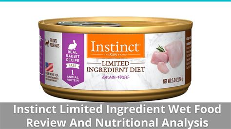 Instinct Limited Ingredient Cat Food (Wet) Review And Nutrition Analysis