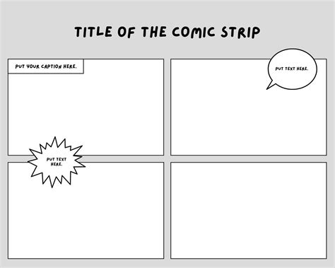 Comic Strip Formats