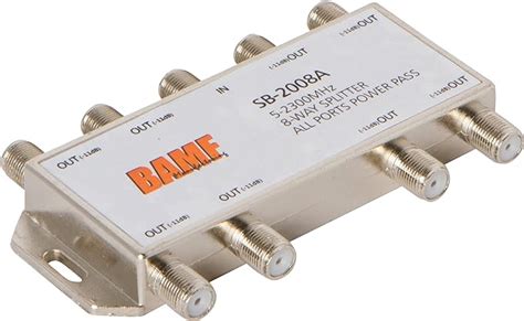 BAMF 8 Way Coaxial Cable Splitter, Bi-Directional Coax MoCA 5-2300MHz ...