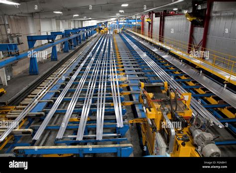 Aluminum extrusion manufacturing line Stock Photo: 96356429 - Alamy