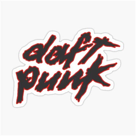 "Daft Punk Logo Classic" Sticker for Sale by visual-stereo | Redbubble