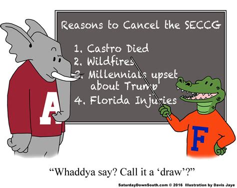 SEC Football Cartoons by Davis Jaye at Coroflot.com