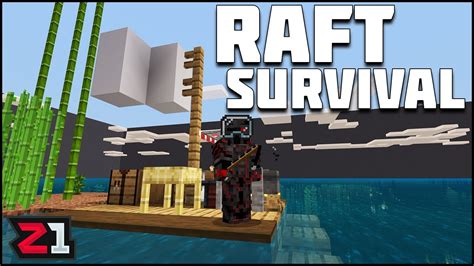 Raft Survival in Minecraft?! Minecraft Raft Episode 1 | Z1 Gaming - YouTube