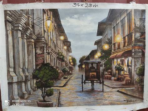 Vigan sceneries Painting by Vincent bello | Saatchi Art