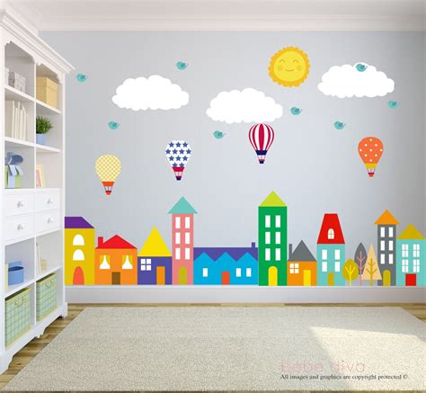 City Wall Decals Wall Decals Nursery Baby Wall Decal Kids