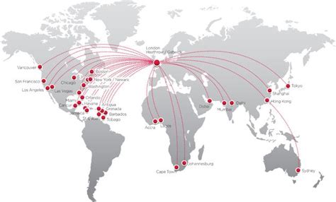 Virgin Atlantic | Route map, Virgin atlantic, Route