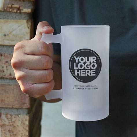 Buy Modern Logo and Text Customized Photo Printed Beer Mug | yourPrint