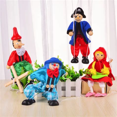 Buy Children Wooden Marionette Puppet Doll Toys