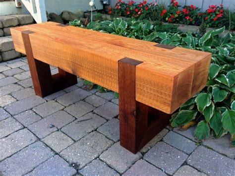 rustic wood bench outdoor patio garden bench