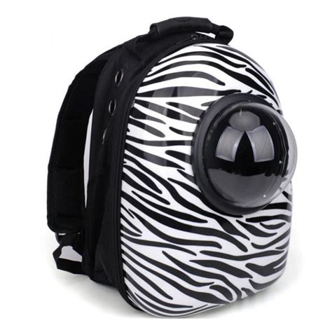 Cat Bubble Backpack Carrier - Zebra Pattern | GIFT FOR CATS