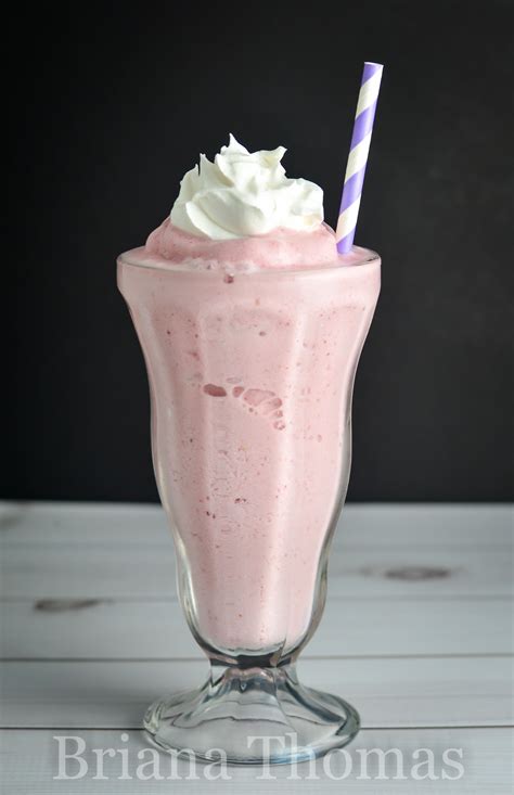 Classic Strawberry Milkshake - Briana Thomas