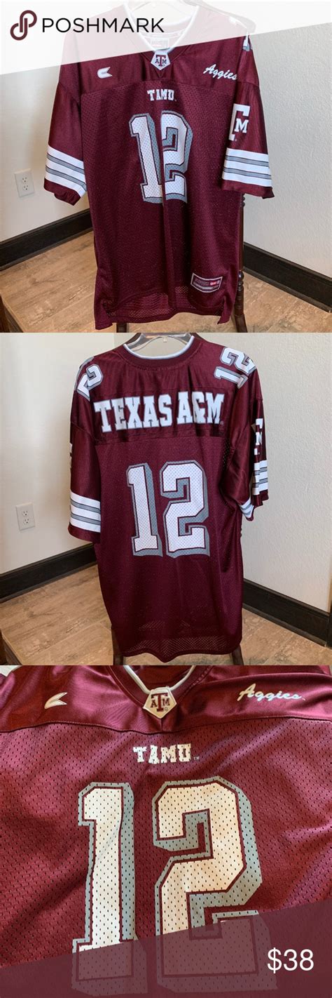 Texas A&M Football Jersey #12 318 | A&m football, Football jerseys, Jersey