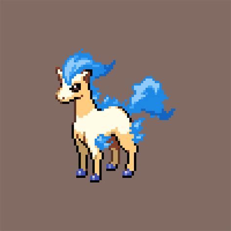 Pixilart - Shiny Ponyta by AmericnWerewolf