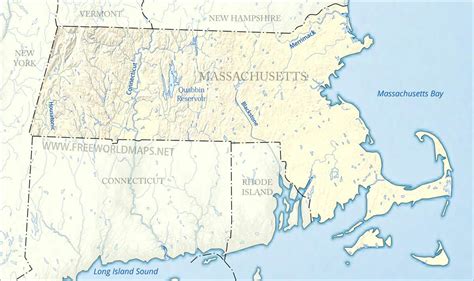 Map Of Massachusetts Rivers - Free Printable Templates