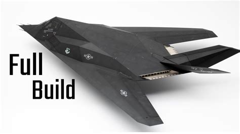 I made invisible plane! Kinda. - F-117 Nighthawk FULL BUILD - YouTube