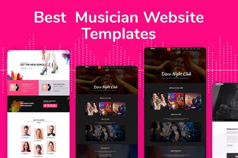 Music Artist Website Template