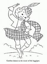 Coloring Pages Scotland Kids Leprechaun Print Girl Printable Colouring  sketch template